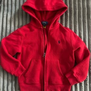 Polo by Ralph Lauren Kids Bright Red Zip-Up Hoodie